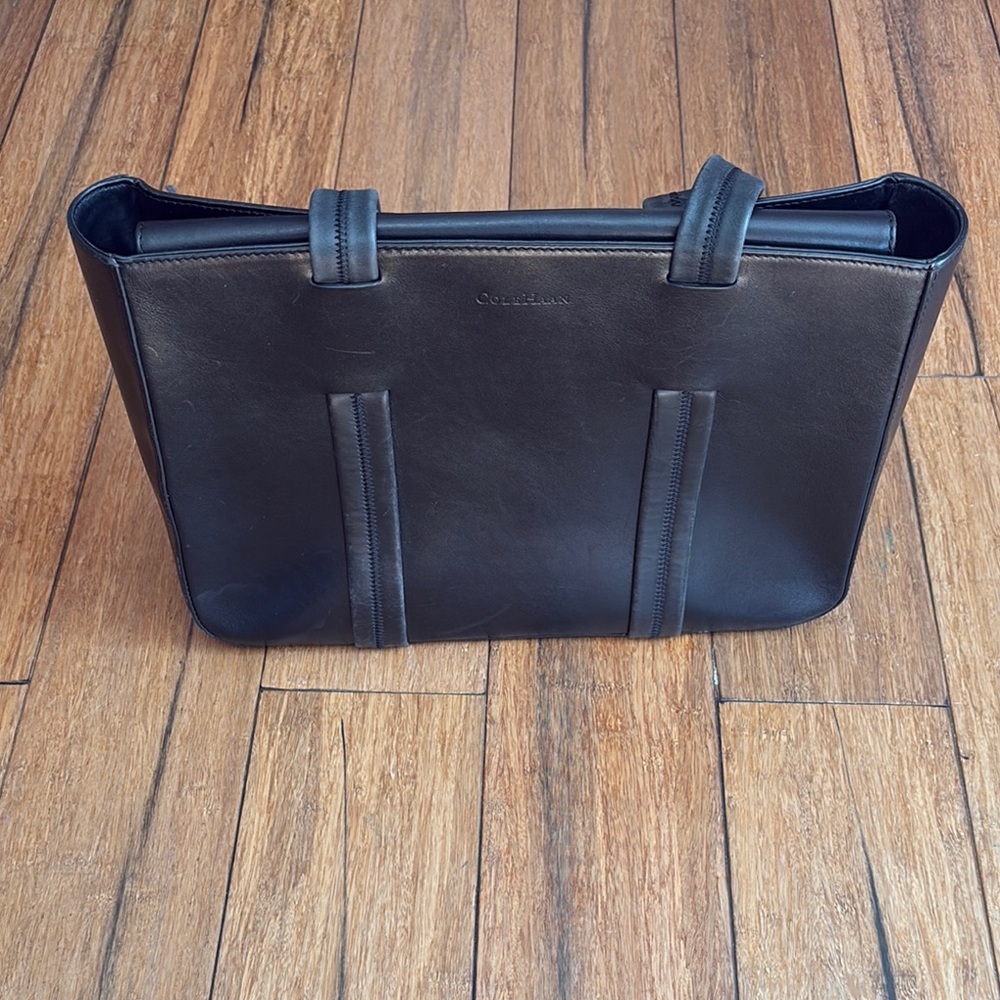Cole Haan Women’s Black Leather Tote Bag Purse